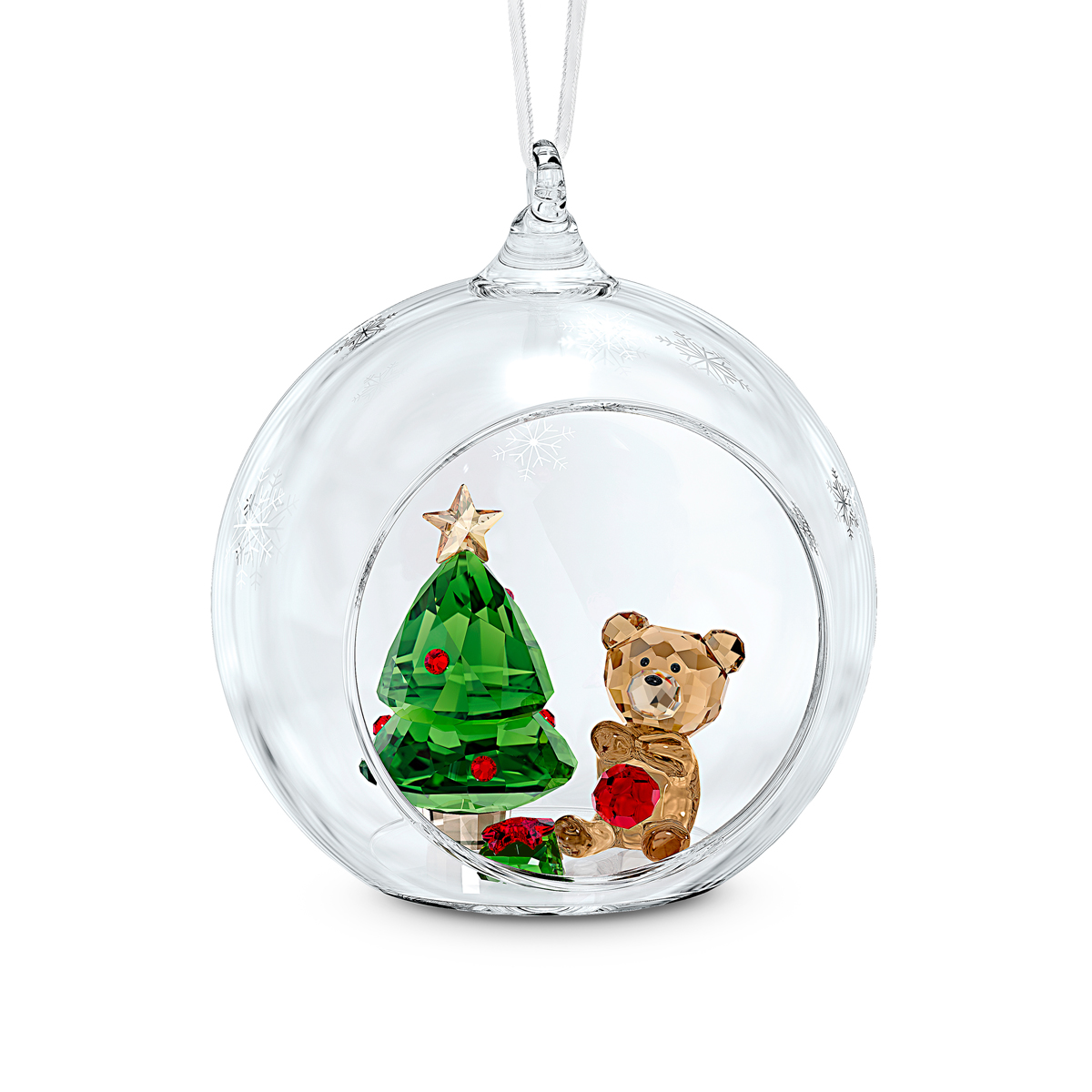 Swarovski 2024 Joyful Ball Ornament Christmas Scene